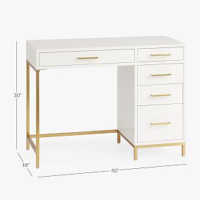 Blaire Single Pedestal Storage Desk (40&quot;)