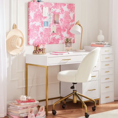 Gilded Accents Study Space