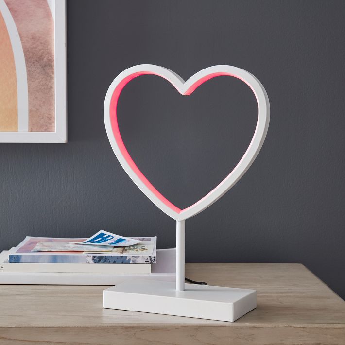 LED Heart Tabletop Light