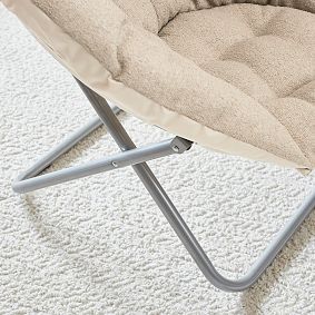 Performance Brushed Boucle Oatmeal Hang-A-Round Chair