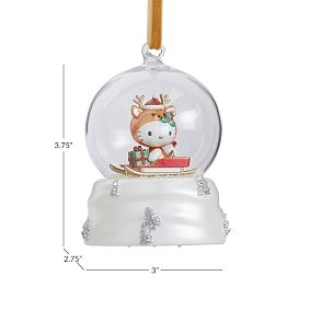 Hello Kitty&reg; Light-Up Globe Reindeer Ornament