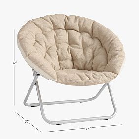 Performance Brushed Boucle Oatmeal Hang-A-Round Chair