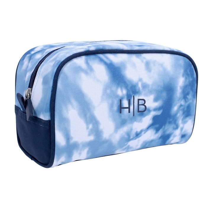 Jet-Set Navy Pacific Tie-Dye Recycled Toiletry Bag