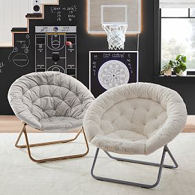 Sherpa Ivory Hang-A-Round Chair