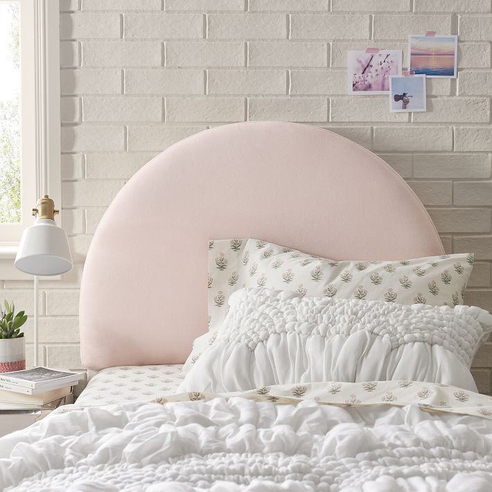 Dorm No Nails Round Smart Headboard | Pottery Barn Teen