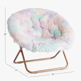 Unicorn Faux Fur Hang-A-Round Chair