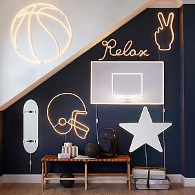 Framed LED Star Mirror | Pottery Barn Teen