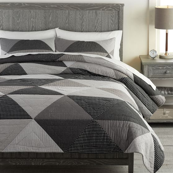 Huntley Patch Boy's Quilt + Sham | Pottery Barn Teen