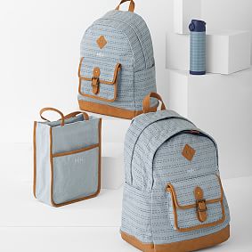 Northfield Dusty Blue Dashing Stripe Backpack