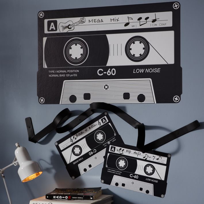 Cassette Tape Decal &amp; Hook