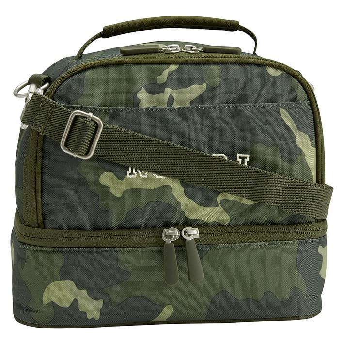 Gear-Up Olive Camo Dual Compartment Lunch Bag