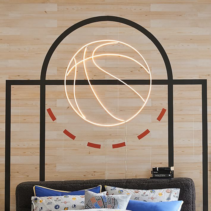 Basketball Court Peel and Stick Wall Decal