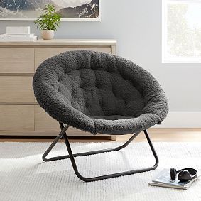 Sherpa Charcoal Hang-A-Round Chair