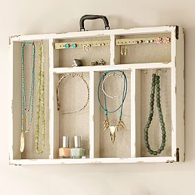 Wall Suitcase Jewelry Holders