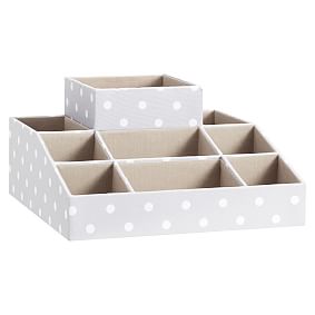 Eight Compartment Fabric Organizer With Tissue - Gray Dottie - Sale ...