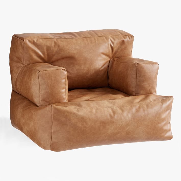 Faux Leather Caramel Eco Lounger