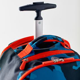Gear-Up Blue Camo Rolling Backpack
