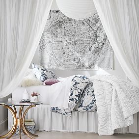 Winter Rose Duvet Bedding Set with Duvet Cover, Duvet Insert, Sham, Sheet Set + Pillow Inserts