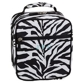 Gear-Up Black Zebra Classic Lunch Bag