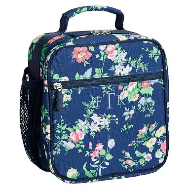 Navy Ditsy Floral Classic Lunch Box For Teens | Pottery Barn Teen