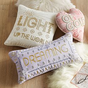 Empowerment Pillow, Never Stop Dreaming