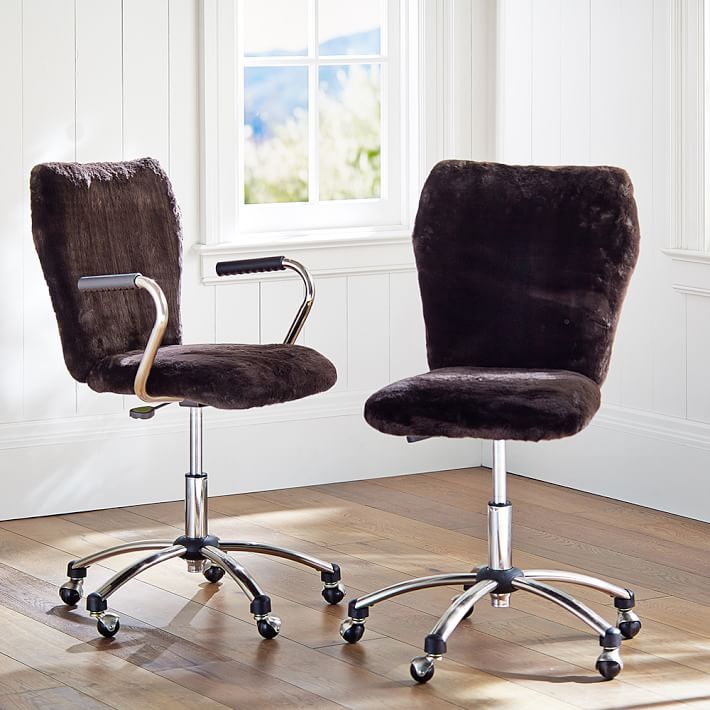 Coffee Luxe Fur Airgo Chair