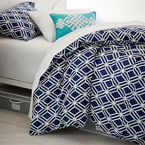 Diamond Geo Duvet Bedding Set with Duvet Cover, Duvet Insert, Sham, Sheet Set + Pillow Inserts