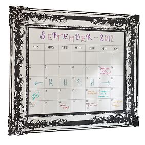 Vintage Frame Dry-Erase Calendar Decal