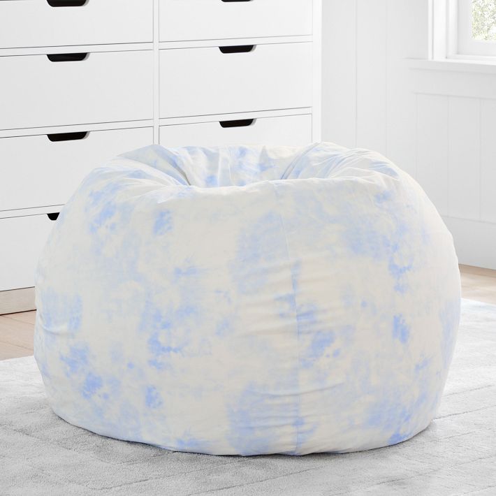 Easy Breezy Blue Tie-Dye Bean Bag Chair