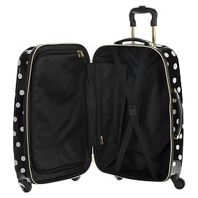 The Emily & Meritt Hard-Sided Black & White Dot Carry-On Spinner | Teen ...