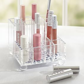 Kennedy Acrylic Beauty Brush And Lipstick Organizer