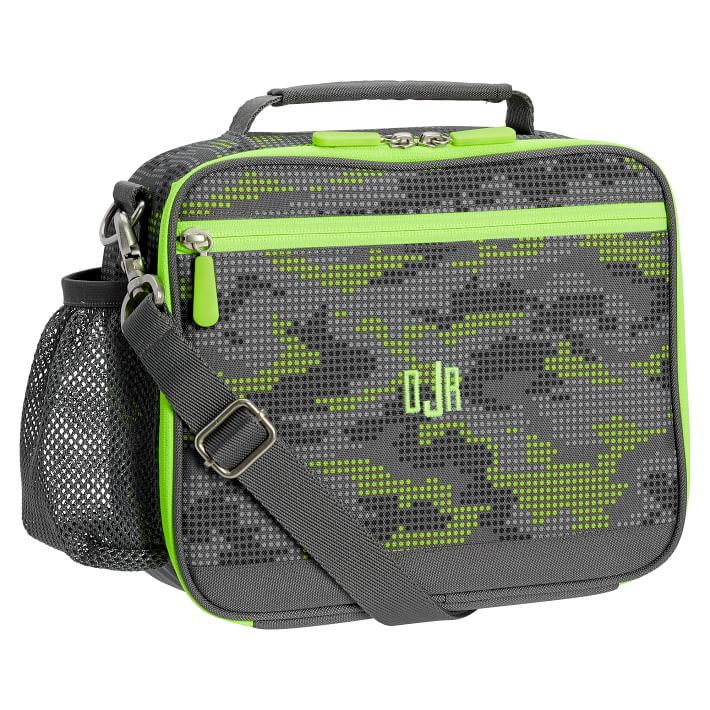 Gear-Up Dot Camo Gray Neon Cold Pack Lunch Bag
