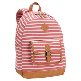 Northfield Coral Stripe Backpack