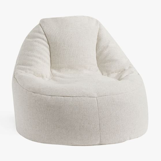 Tweed Ivory Leanback Lounger | Pottery Barn Teen