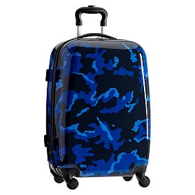 Hard-Sided Blue Camo Carry-On Spinner