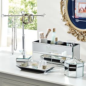 Mirrored Makeup Beauty Storage