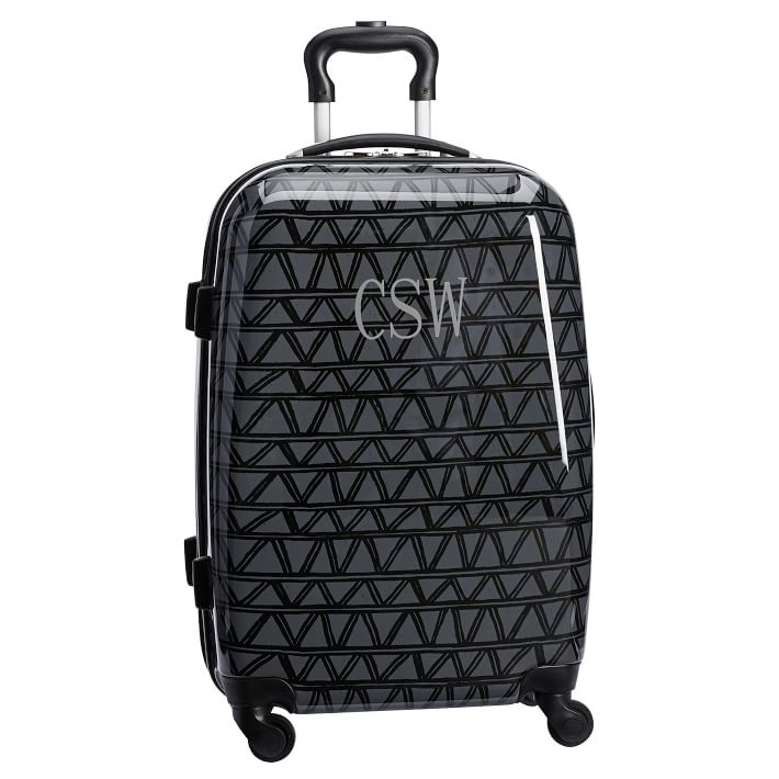 Hard-Sided Charcoal Blocked Angle Carry-On Spinner