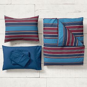 Mason Stripe Duvet Bedding Set with Duvet Cover, Duvet Insert, Sham, Sheet Set + Pillow Inserts