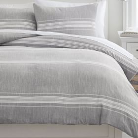 Windward Stripe Reversible Duvet Cover | Pottery Barn Teen