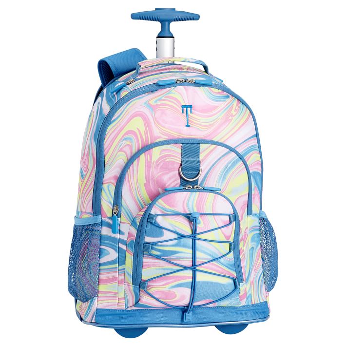 Gear-Up Marble Yellow Multi Rolling Backpack