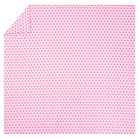 Ikat Dot Organic Duvet Cover &amp; Pillowcases, Bright Pink