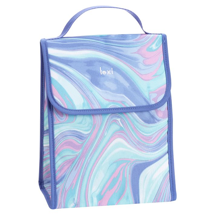 Gear-Up Pink/Purple Marble Carryall Lunch Bag
