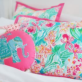 Lilly Pulitzer Orchid Reversible Quilt