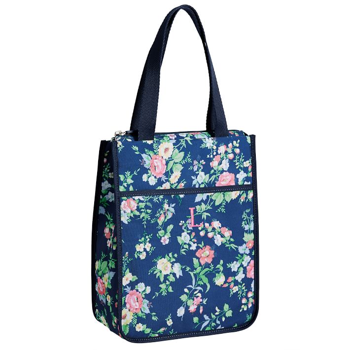 Gear-Up Navy Ditsy Floral Tote Lunch Bag