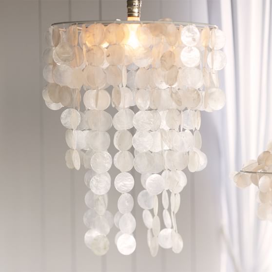 Capiz Teen Chandelier Shade | Pottery Barn Teen