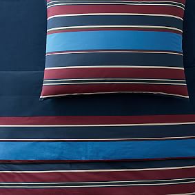 Mason Stripe Duvet Bedding Set with Duvet Cover, Duvet Insert, Sham, Sheet Set + Pillow Inserts