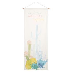 Be Brave Cactus Wall Mural