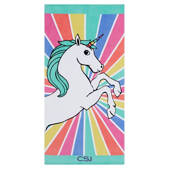 Unicorn Rays Teen Beach Towel Pottery Barn Teen