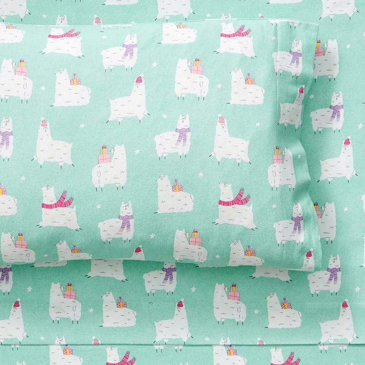Happy Llama Organic Flannel Sheet Set