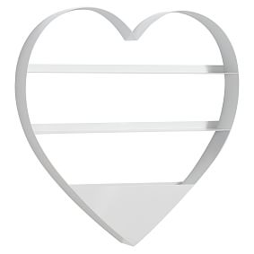 Metal Heart Shelf